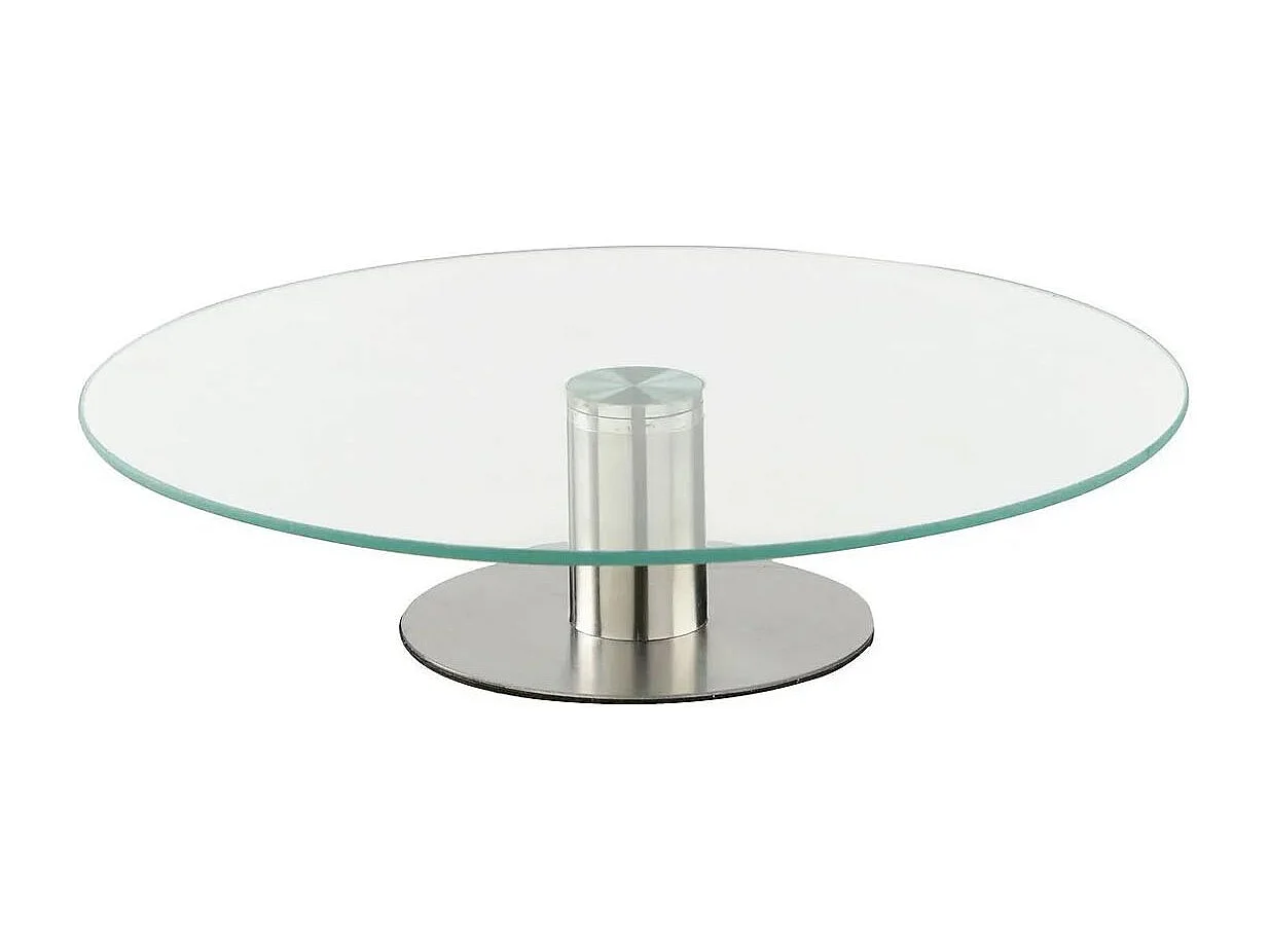 Plateau Tournant Verre "Glass" 30cm Transparent