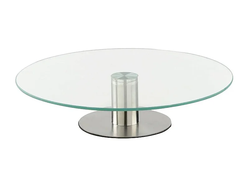 Plateau Tournant Verre "Glass" 30cm Transparent