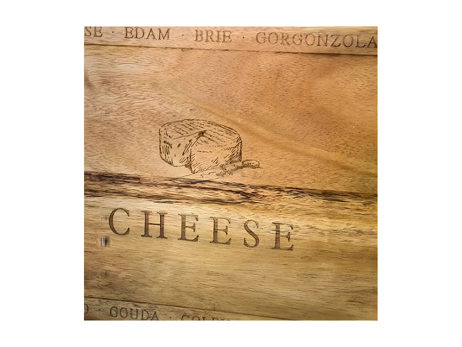 Service à Fromage en Bois "Acacia" 27cm Naturel