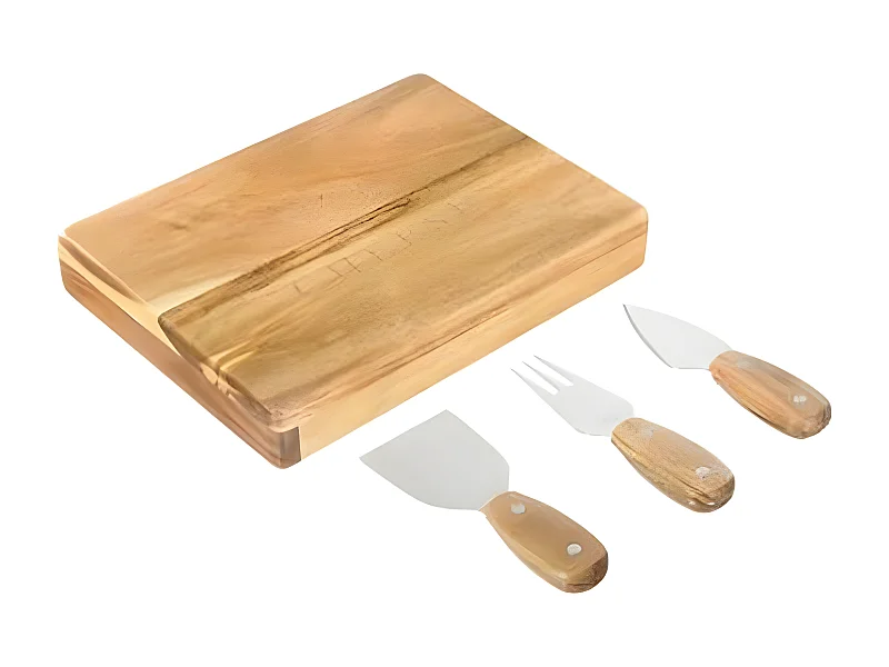 Service à Fromage en Bois "Acacia" 27cm Naturel