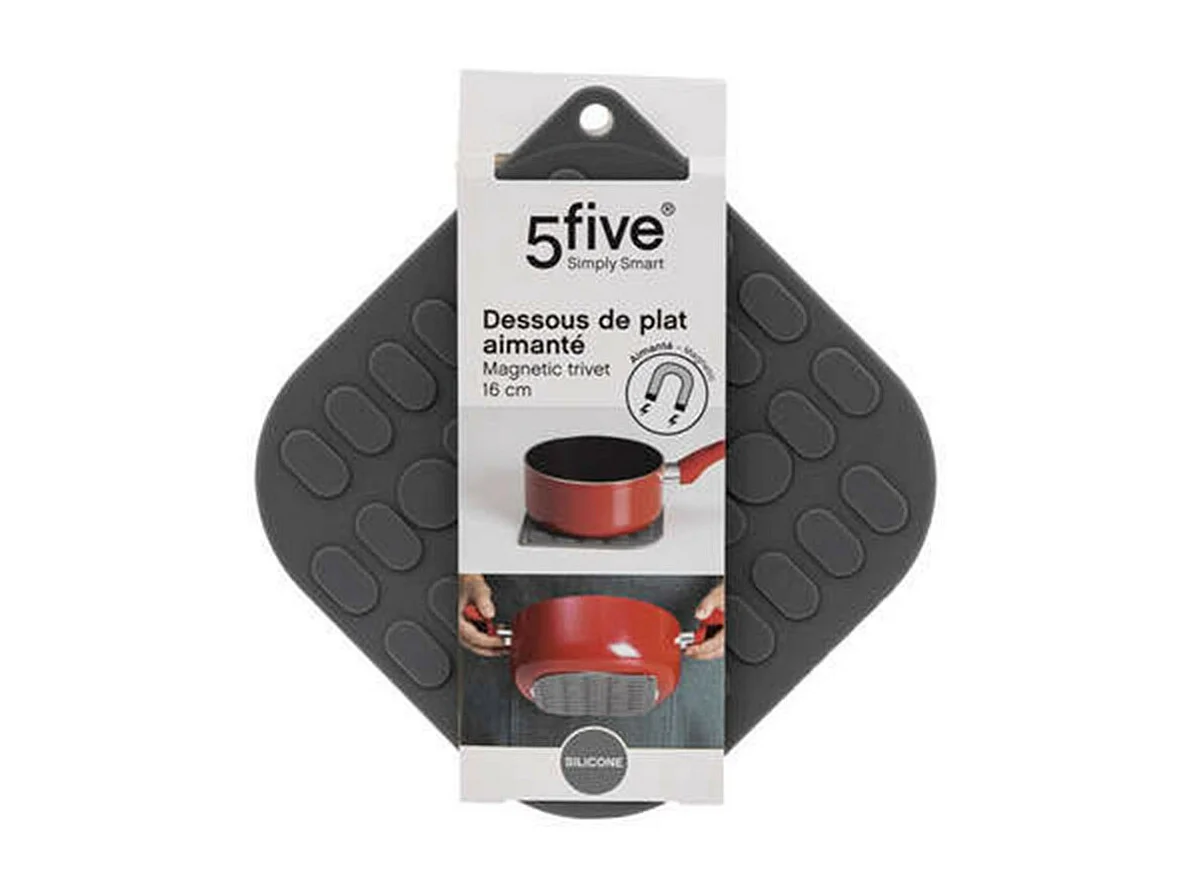 Dessous de Plat en Silicone "Aimanté" 16cm Gris