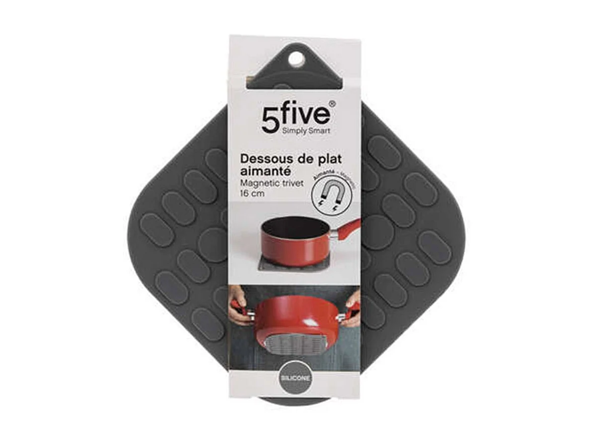 Dessous de Plat en Silicone "Aimanté" 16cm Gris