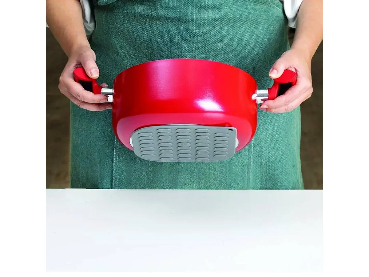 Dessous de Plat en Silicone "Aimanté" 16cm Gris