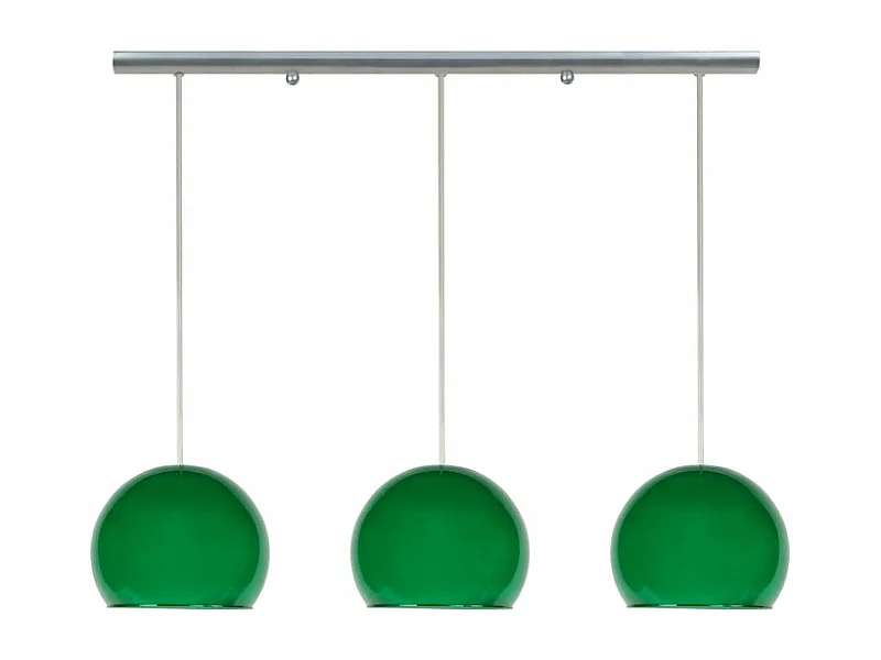 Suspensão TOSEL  PALLA vidro tigela vermelho D18 x  H75  cm