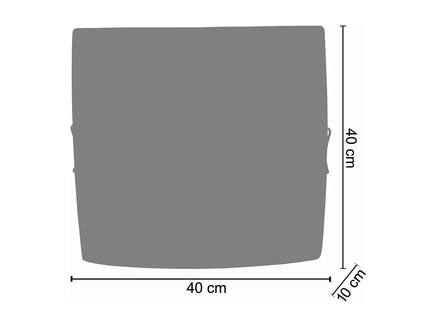 Plafonnierverre carré bombé cadre multicolore 30 cm..