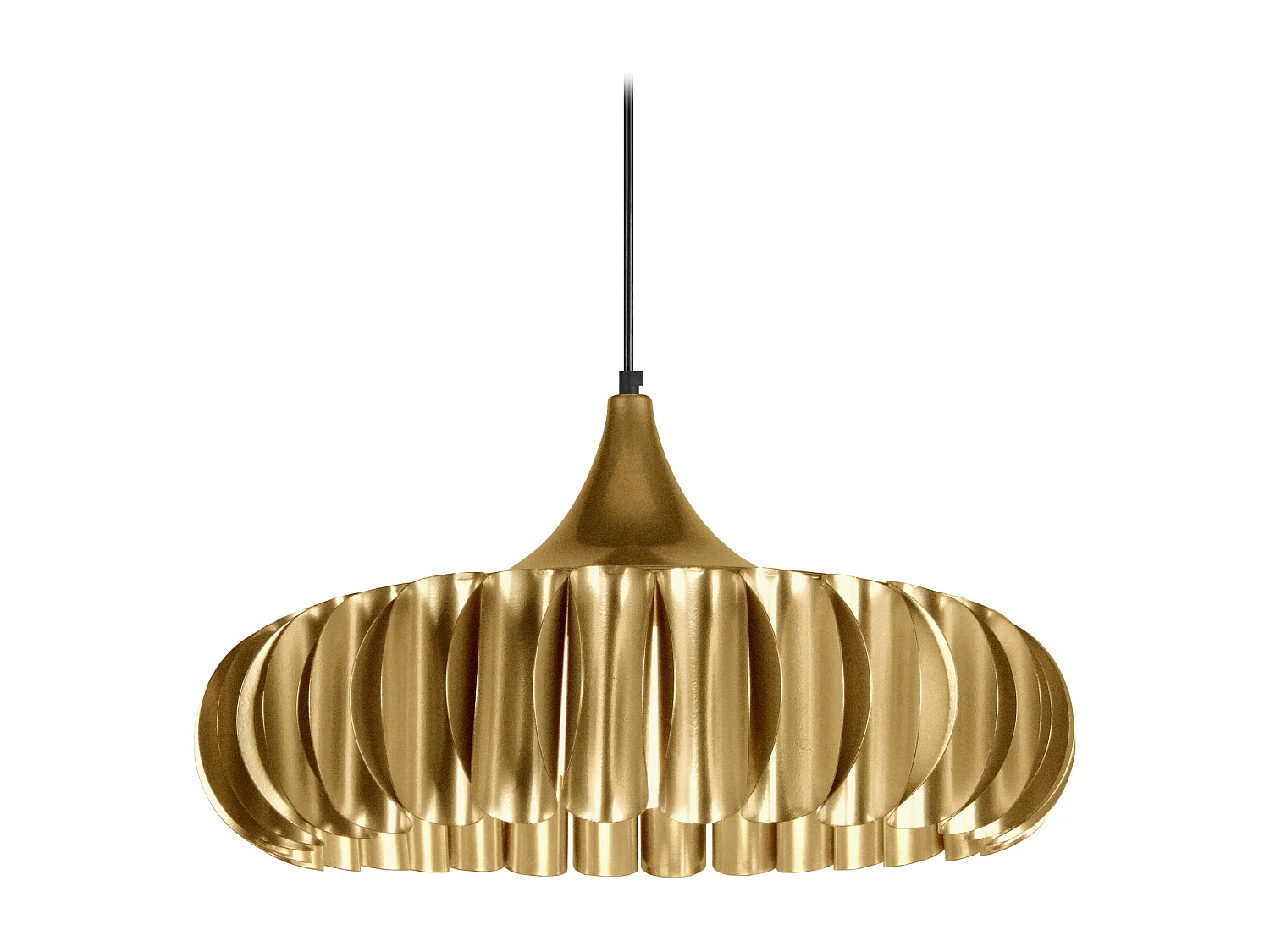 Suspensión  TOSEL ,metal,Dorado ,A 80xD40x P 40cm