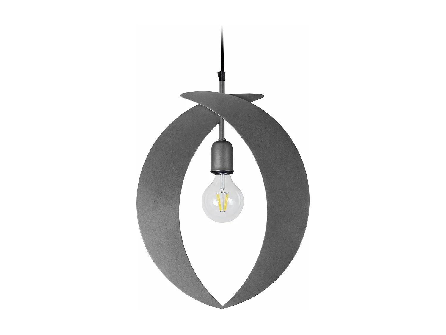 Suspensão TOSEL  OPERA cordão de algodão quadrado branco D16 x  H90  cm