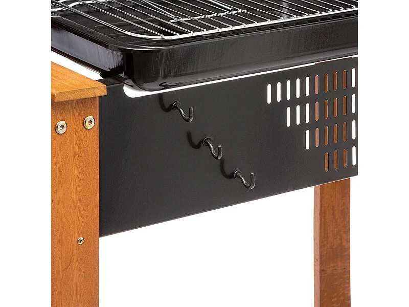 Barbecue à Charbon "Clorinda" 117cm Noir