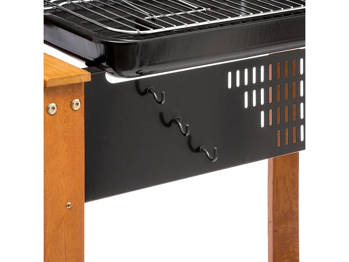 Barbecue à Charbon "Clorinda" 117cm Noir