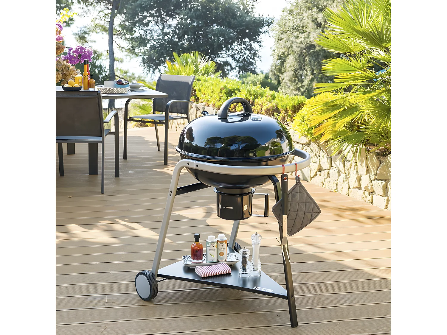 Barbecue Charbon "Neka Pyla" 103cm Noir