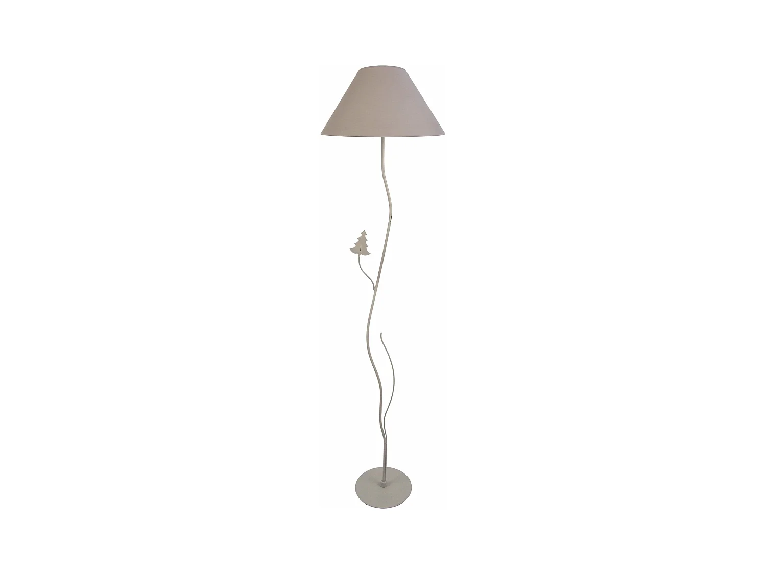 Lampadaire arbre métal  taupe 150 cm.