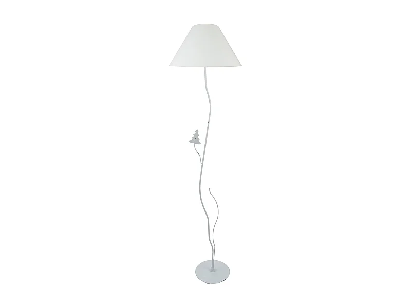 Lampadaire arbre métal  ivoire 150 cm.