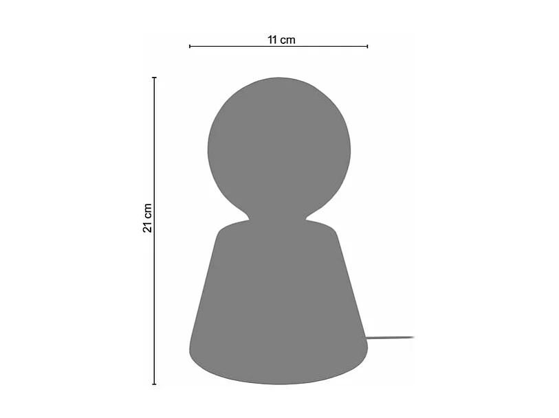 Abajur TOSEL BOIS CUBE LT2 lâmpada decorativa quadrado Dourado D8 x  H21  cm