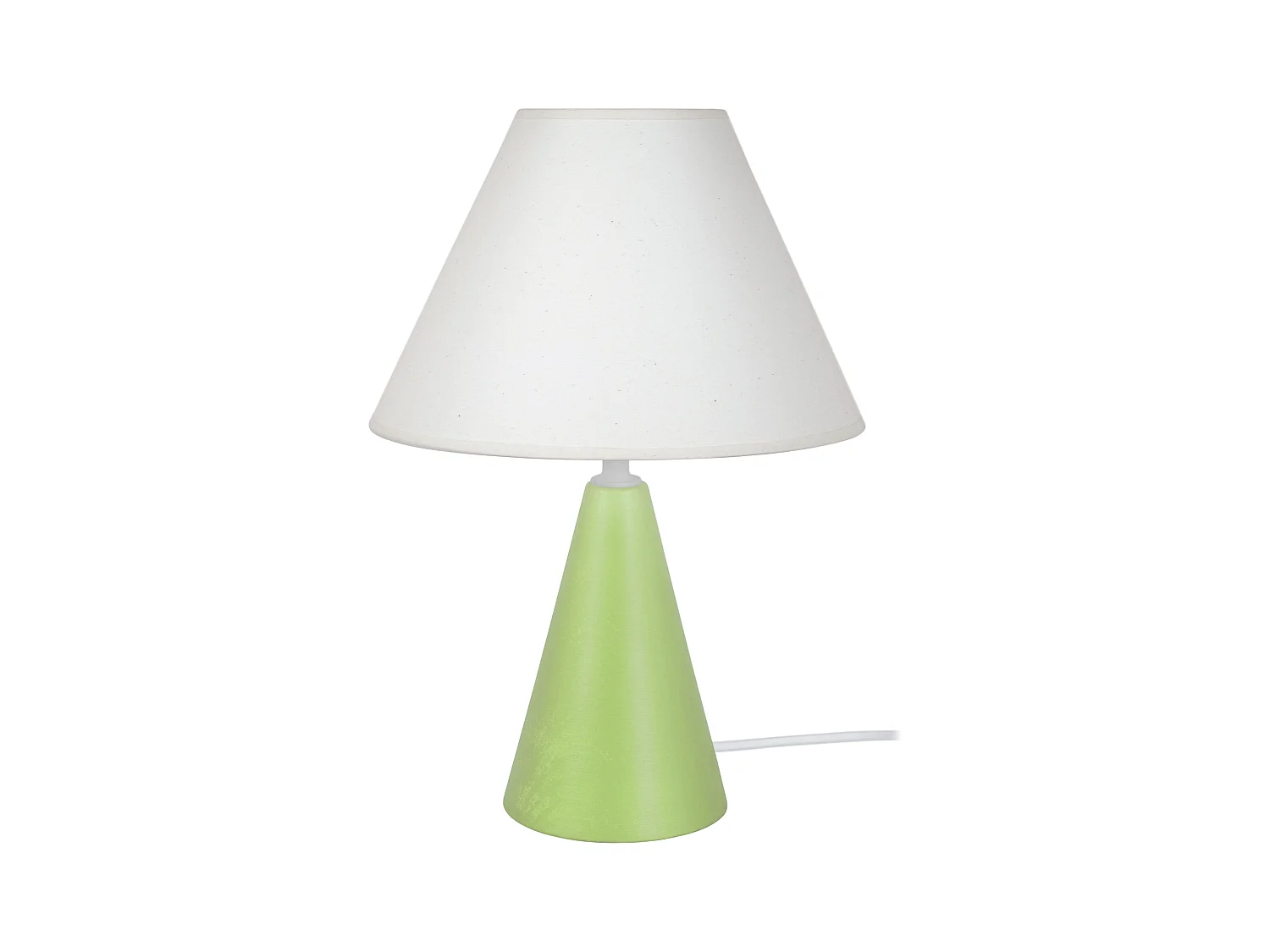 Lampe de Chevet TOSEL ,bois,Vert ,H32xD22xP22cm