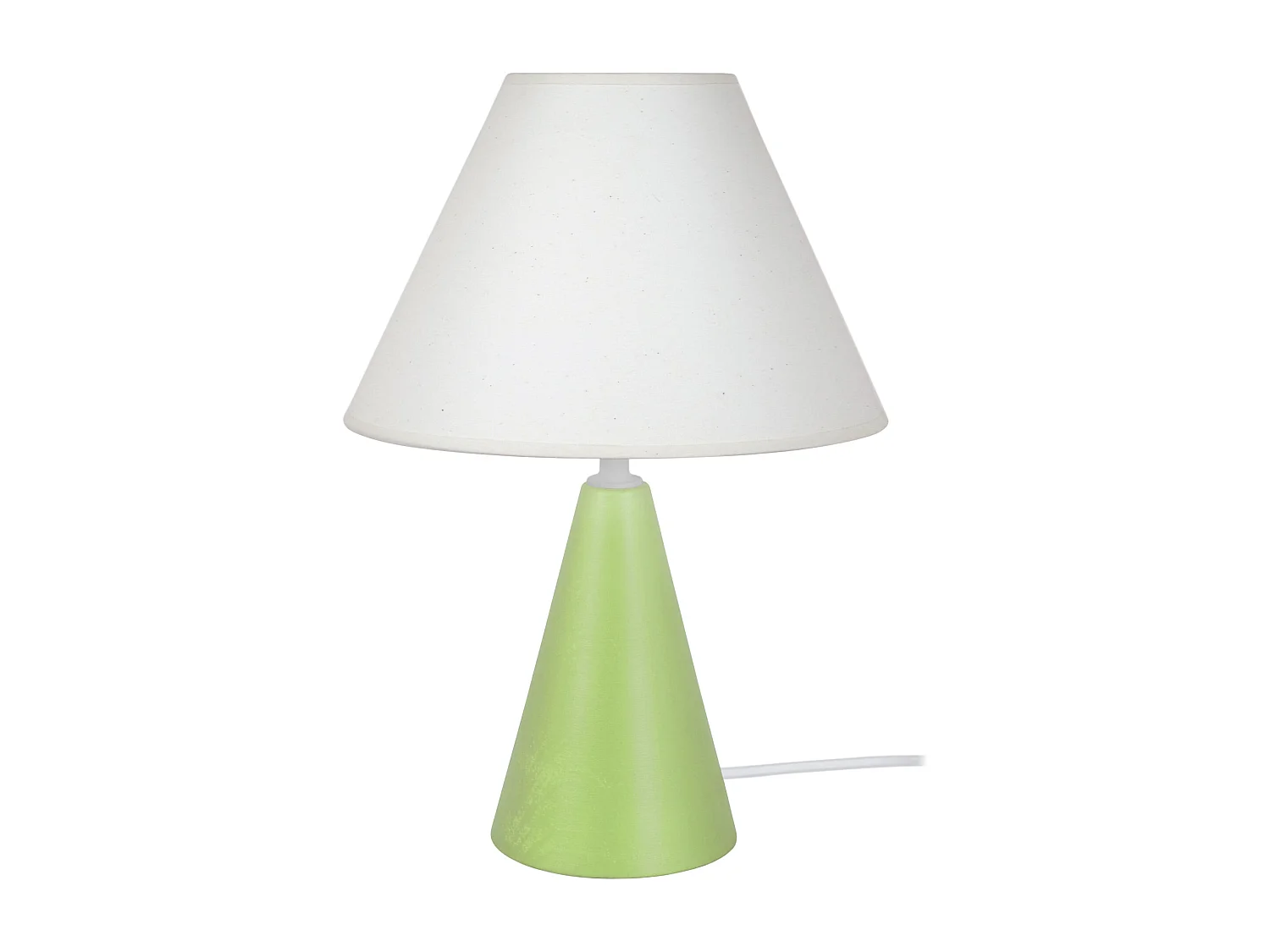 Lampe de Chevet TOSEL ,bois,Vert ,H32xD22xP22cm