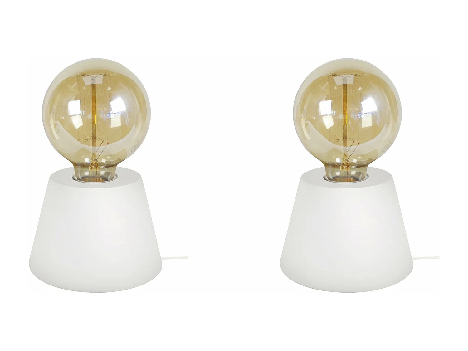 Abajur TOSEL BOIS CUBE LT2 lâmpada decorativa quadrado Verde D8 x  H21  cm