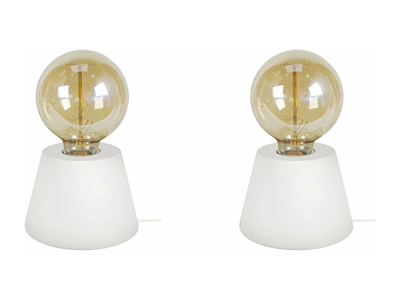 Abajur TOSEL BOIS CUBE LT2 lâmpada decorativa quadrado Verde D8 x  H21  cm