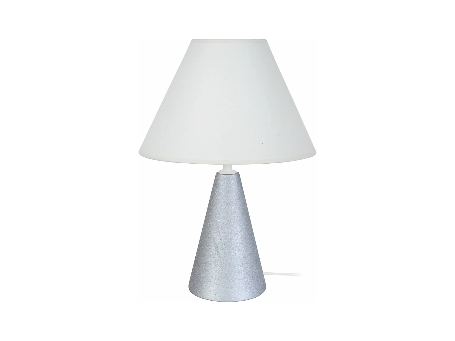 Lampe de Chevet TOSEL ,bois,Gris , H 32xD22xP22cm