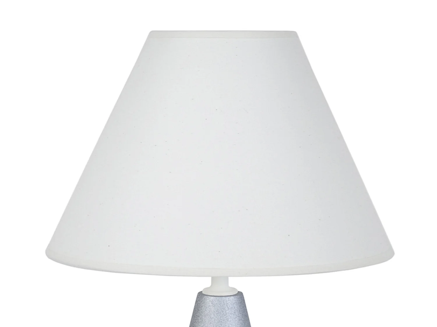 Lampada da tavolo legno conico grigio IRINA bianco  D'22cm