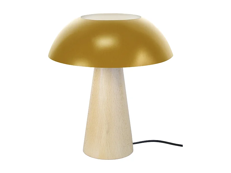 Lámpara de Mesa  TOSEL ,madera,natural,A50xD35xP35cm