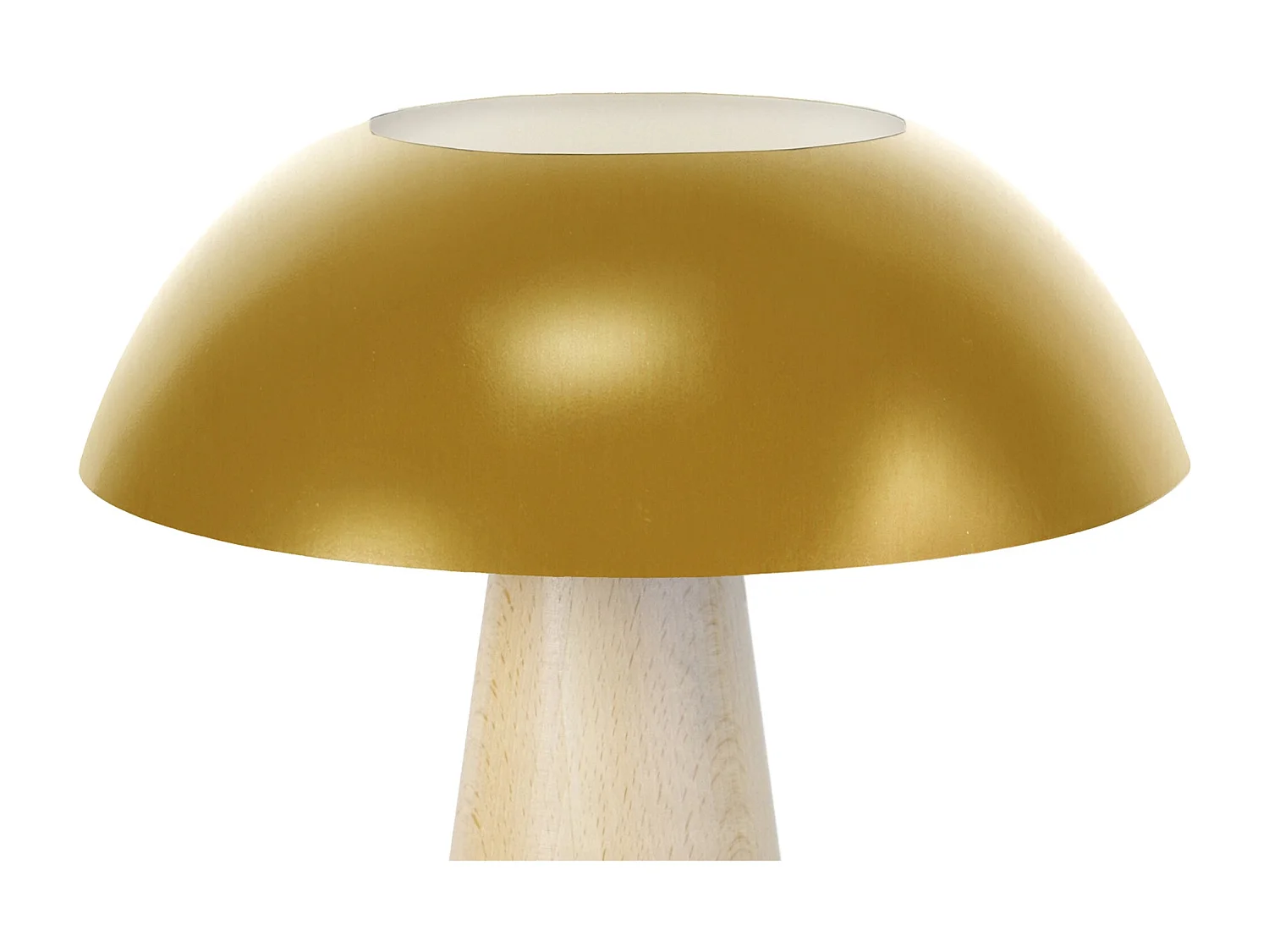 Lampe a Poser TOSEL ,bois,naturel,H35xD30xP30cm