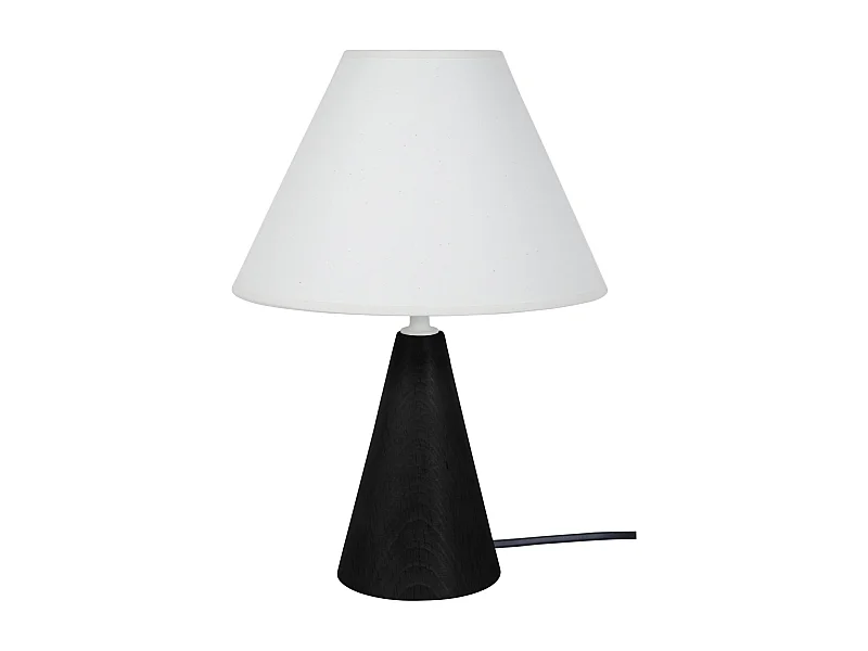 Abajur TOSEL LOT tecido coluna branco D25 x  H50  cm