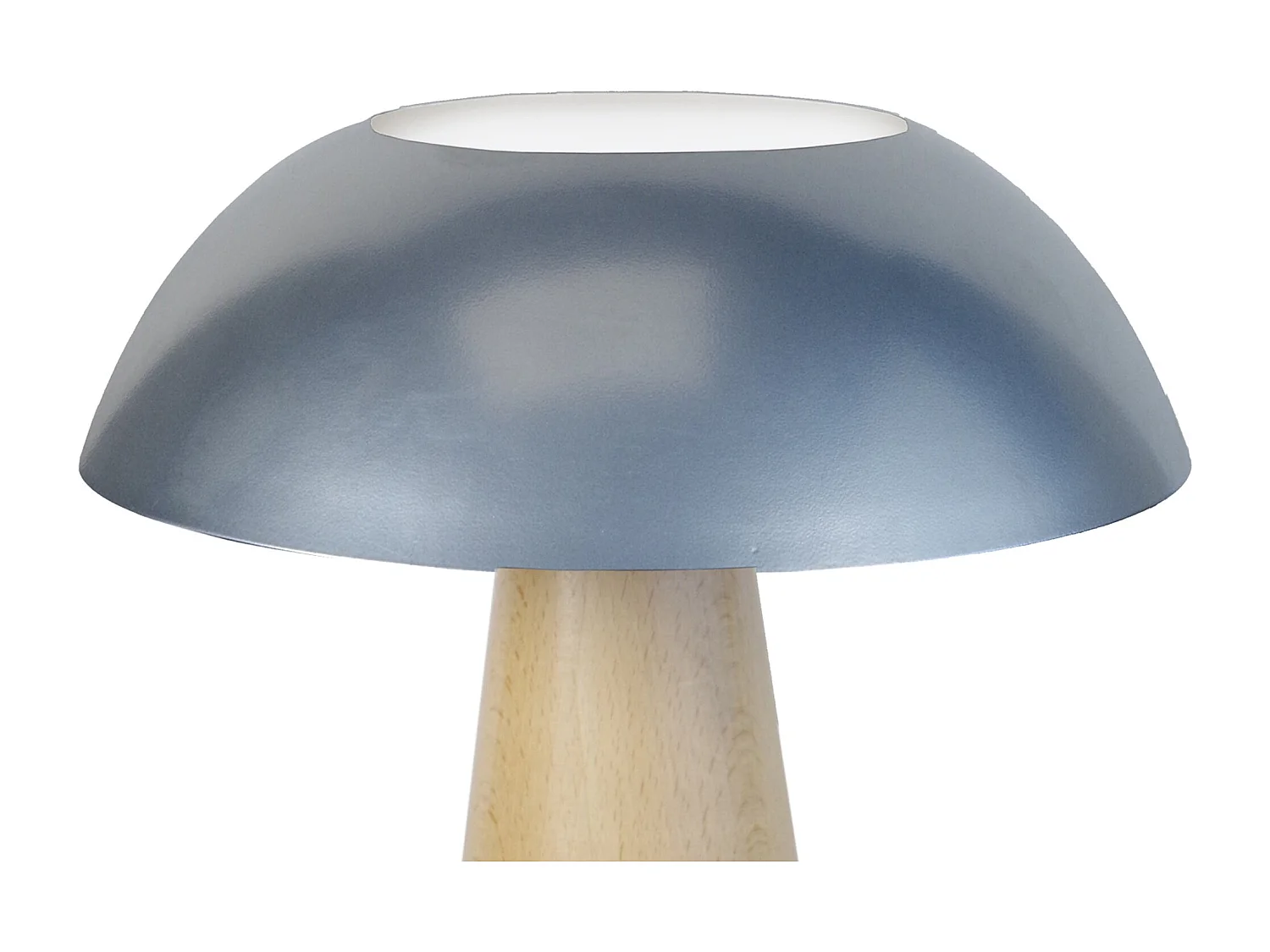 Candeeiro de mesa TOSEL LAM. BASEL metal oval cinza D30 x  H39  cm