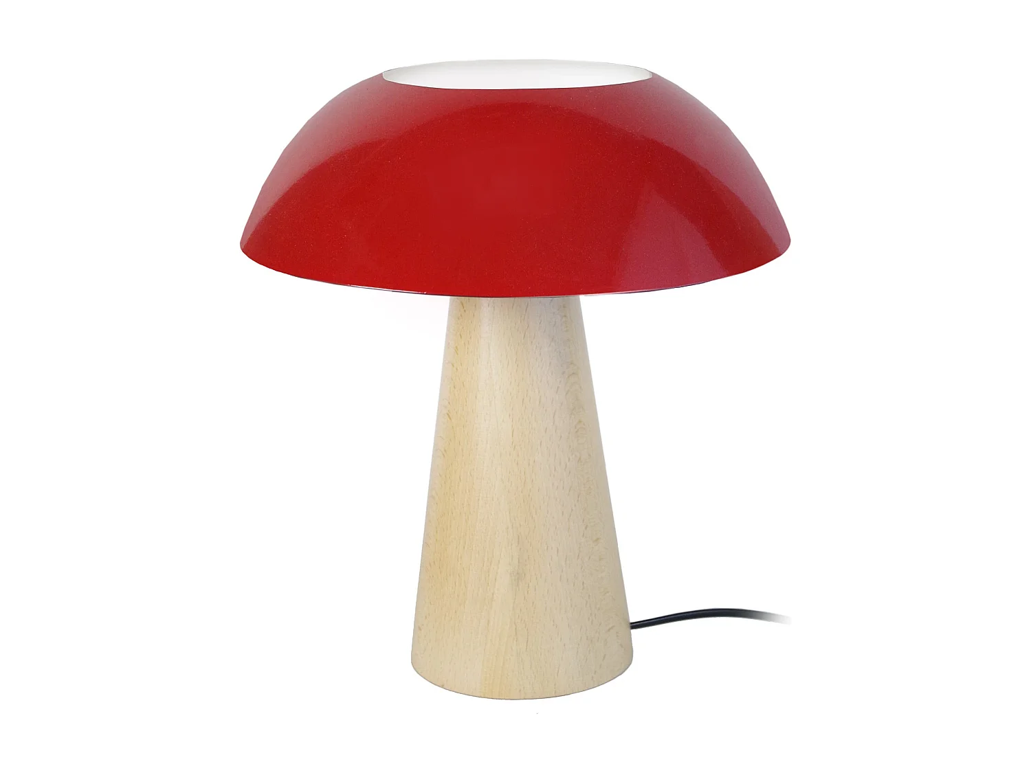 Candeeiro de mesa TOSEL LAM. BASEL metal oval branco D30 x  H39  cm