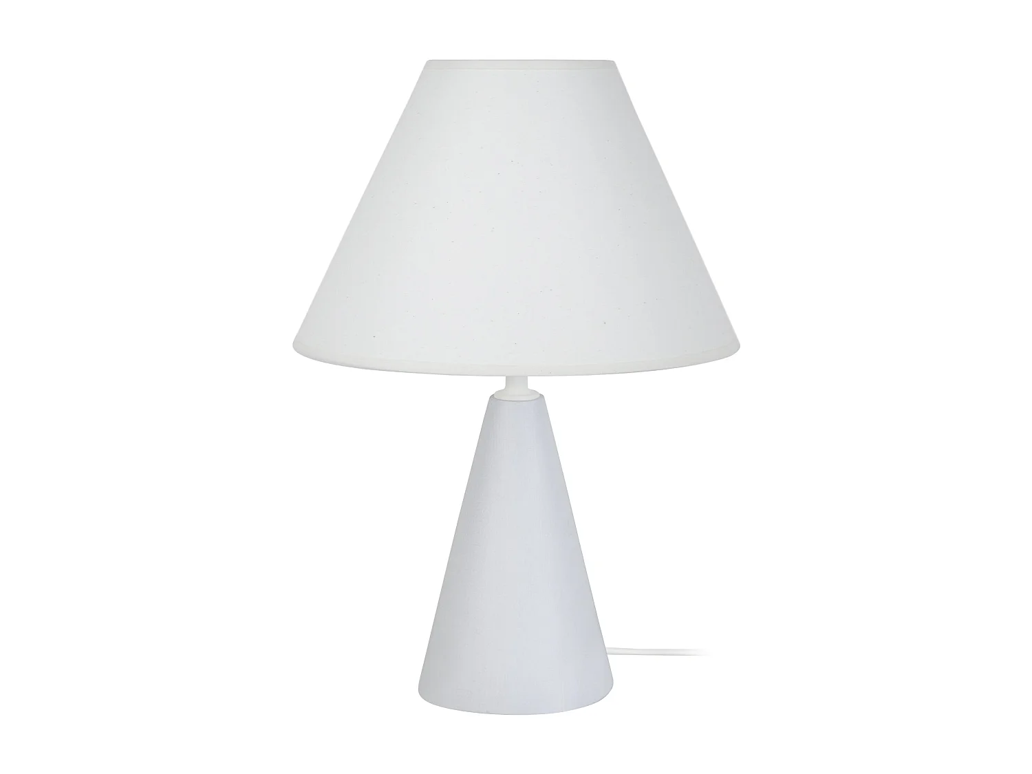 Lampe de Chevet TOSEL ,bois,Blanc   , H32xD22xP 22cm