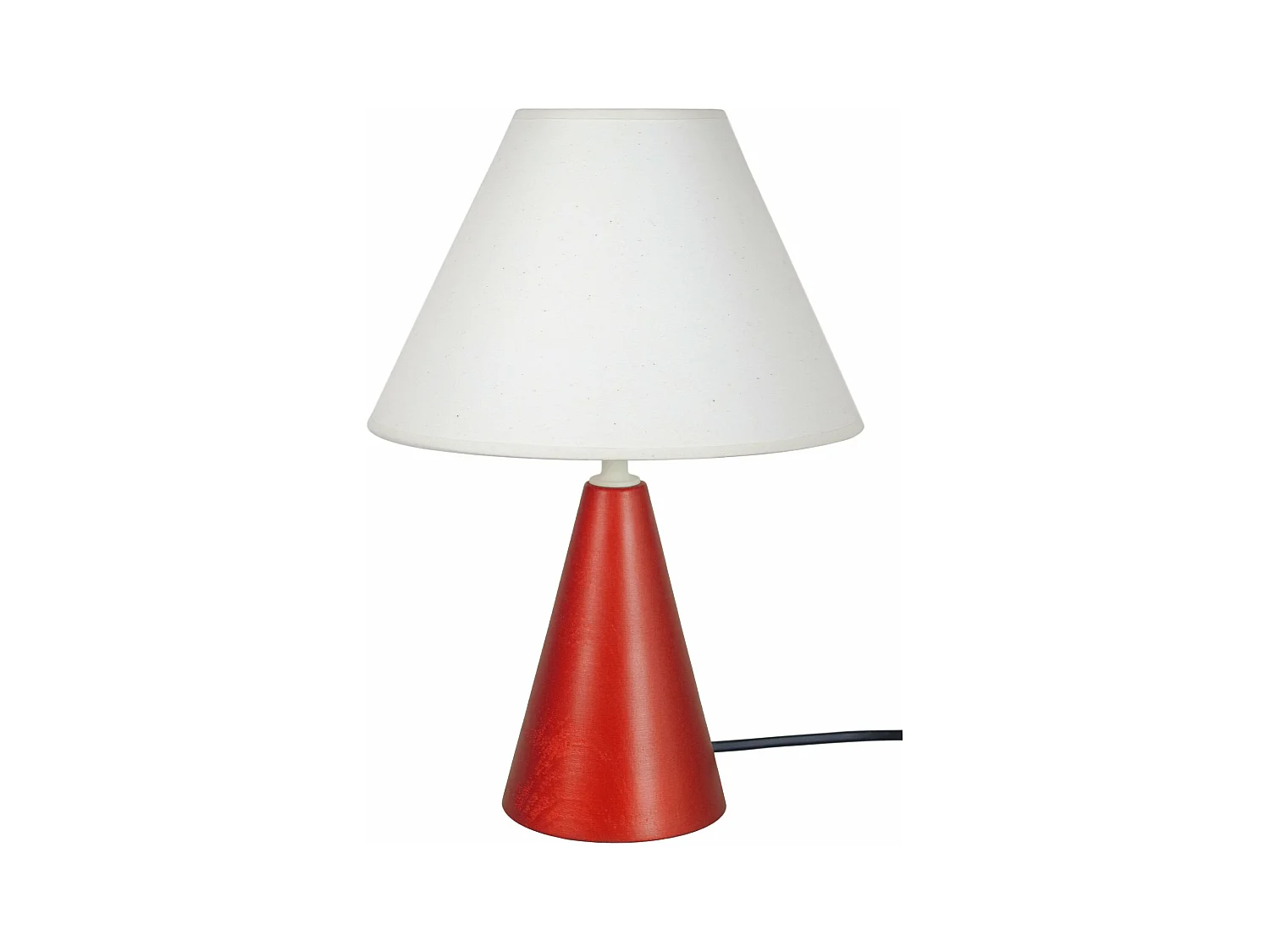 Abajur TOSEL LOT tecido coluna branco D25 x  H50  cm