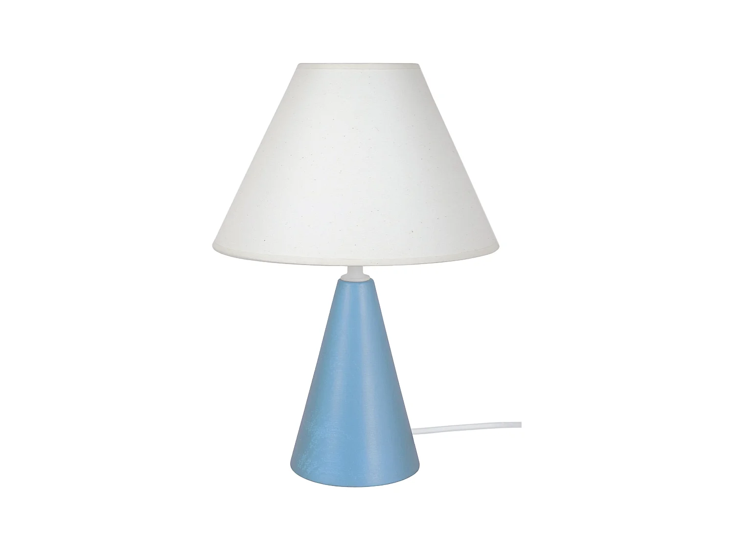 Lampe de Chevet TOSEL ,bois,Bleu,H32xD22xP22 cm