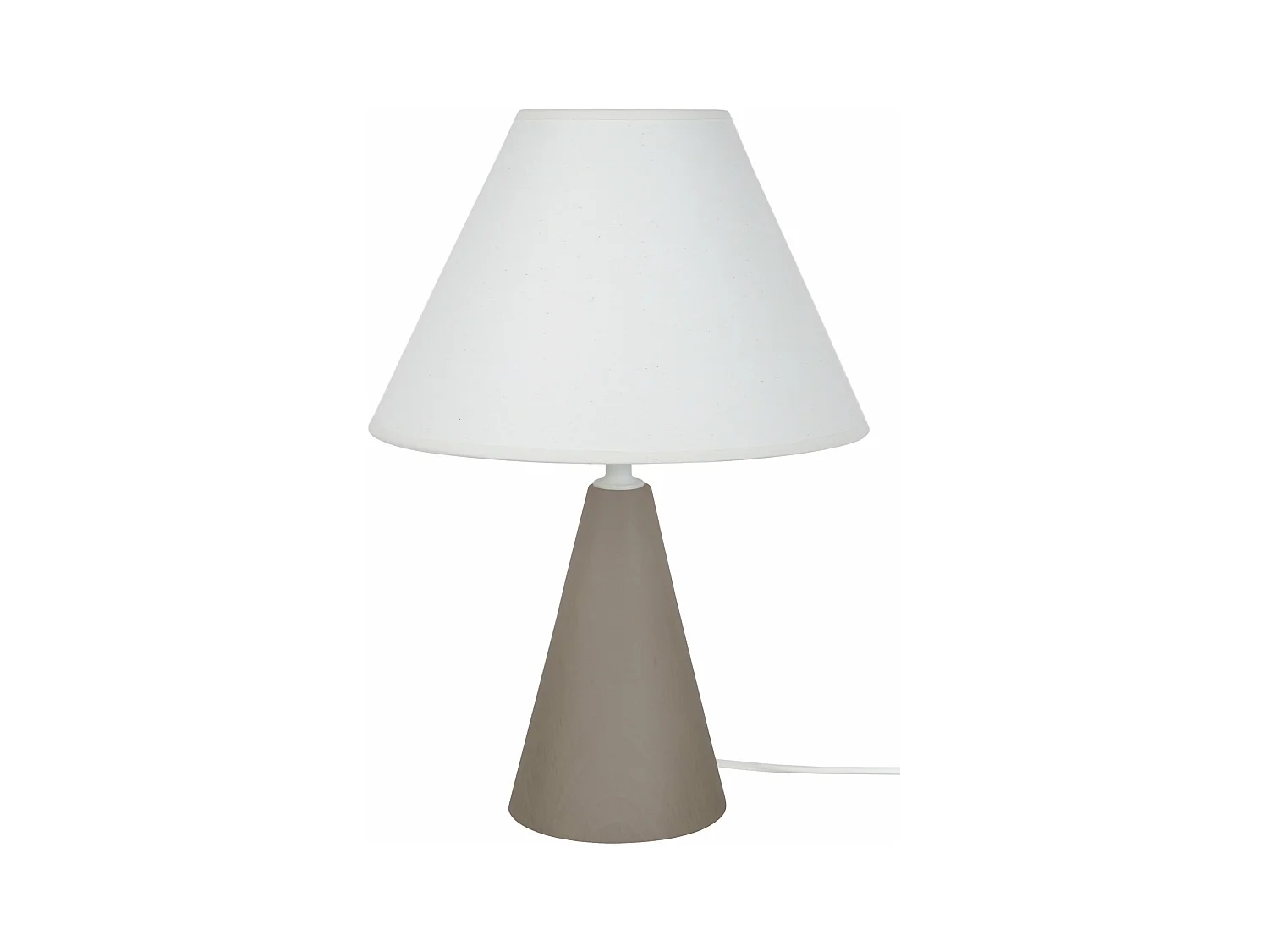 Lampe de Chevet TOSEL ,bois,Gris ,H32xD22xP22cm