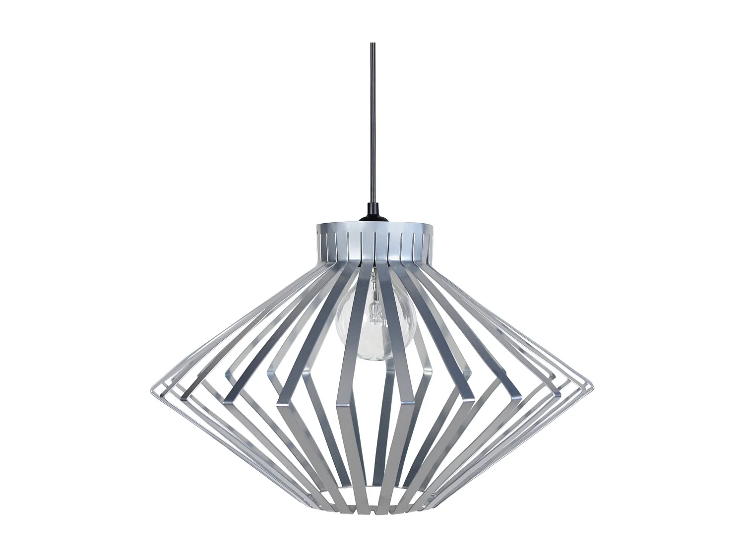 Suspension TOSEL ,métal,Aluminium, H 90xD37x P 37cm