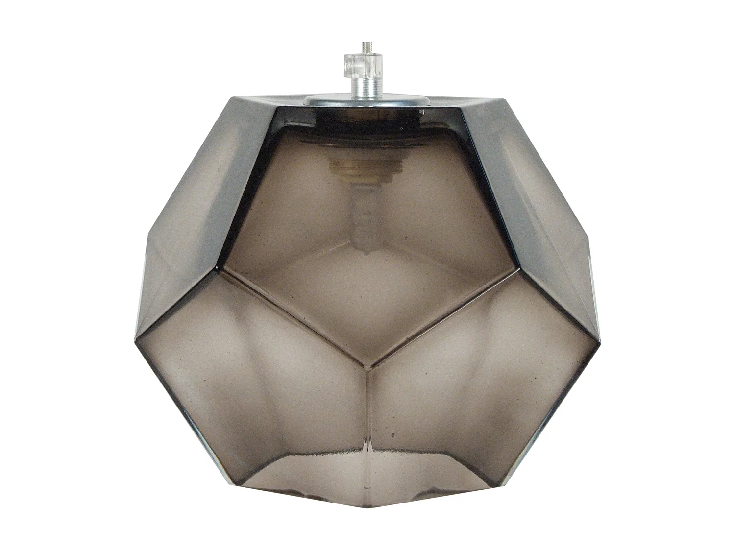 Suspension TOSEL ,verre,Noir ,H77xD 19x P 19cm