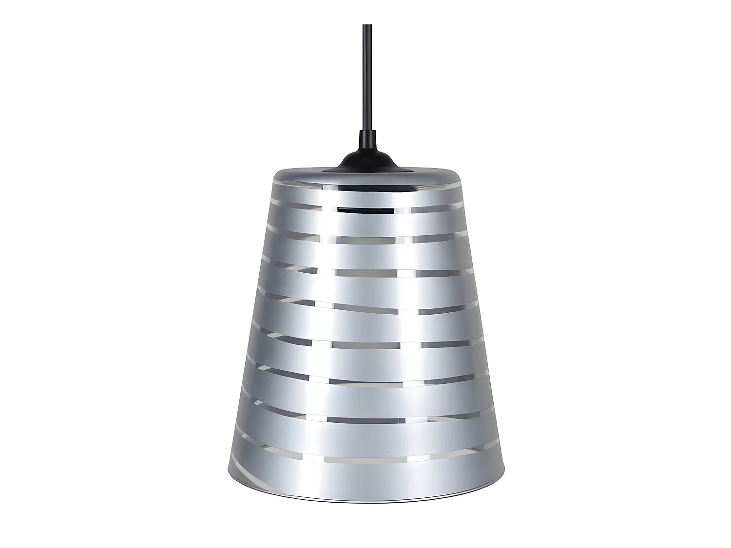 TEMPERE - Suspension conique verre aluminium