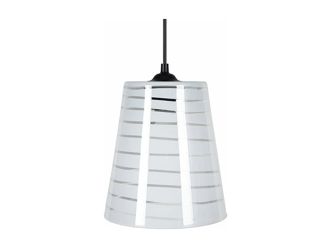 Suspensão TOSEL  TEMPERE vidro cúpula claro D28,5 x  H84  cm
