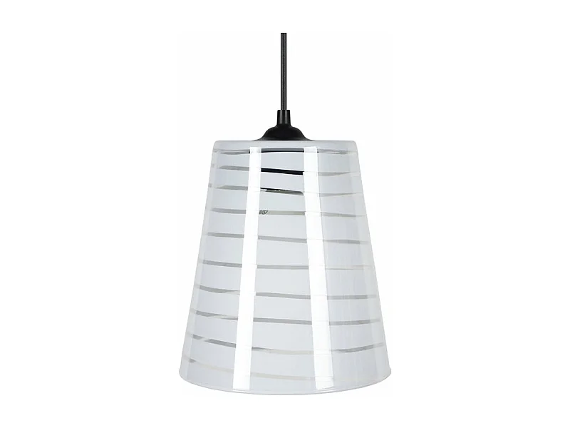 Suspensão TOSEL  TEMPERE vidro cúpula claro D28,5 x  H84  cm