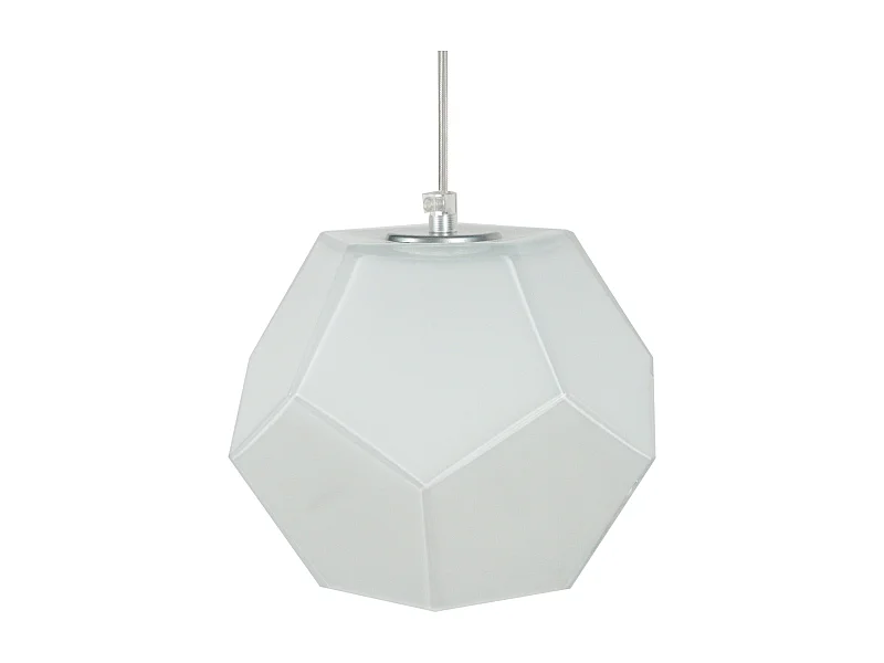 Suspension TOSEL ,verre,Blanc , H 77xD19x P 19cm