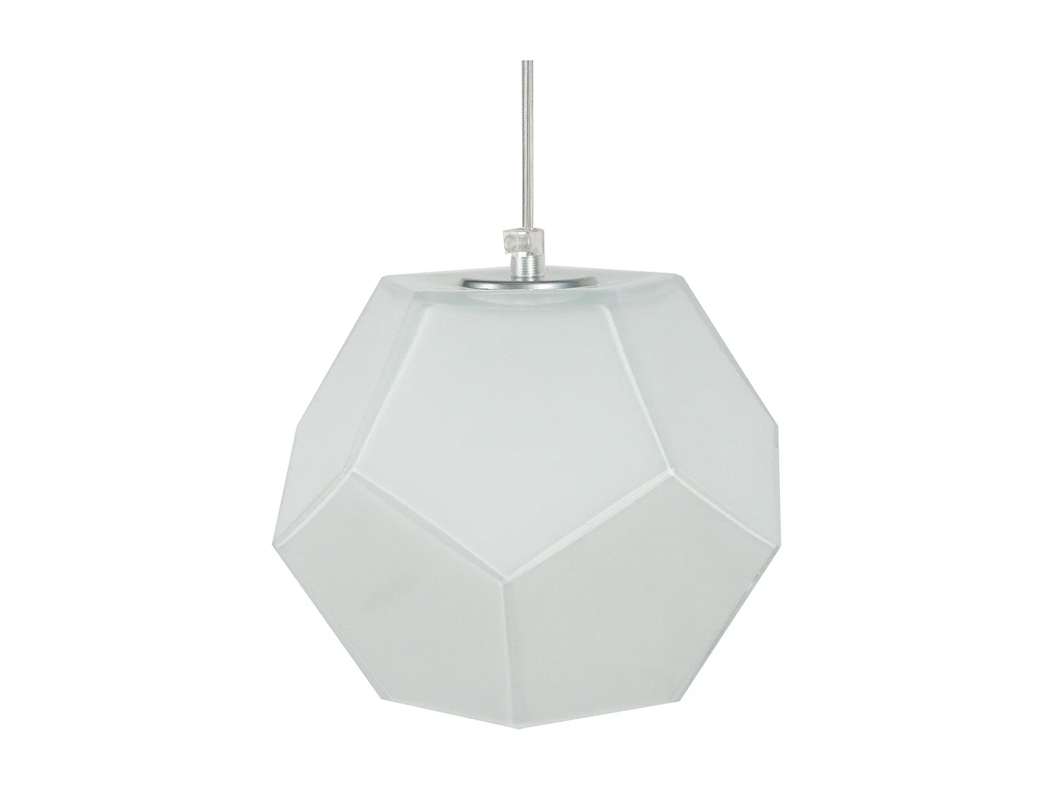 Suspensión  TOSEL ,vidrio,Blanco, A 77xD19x P 19cm