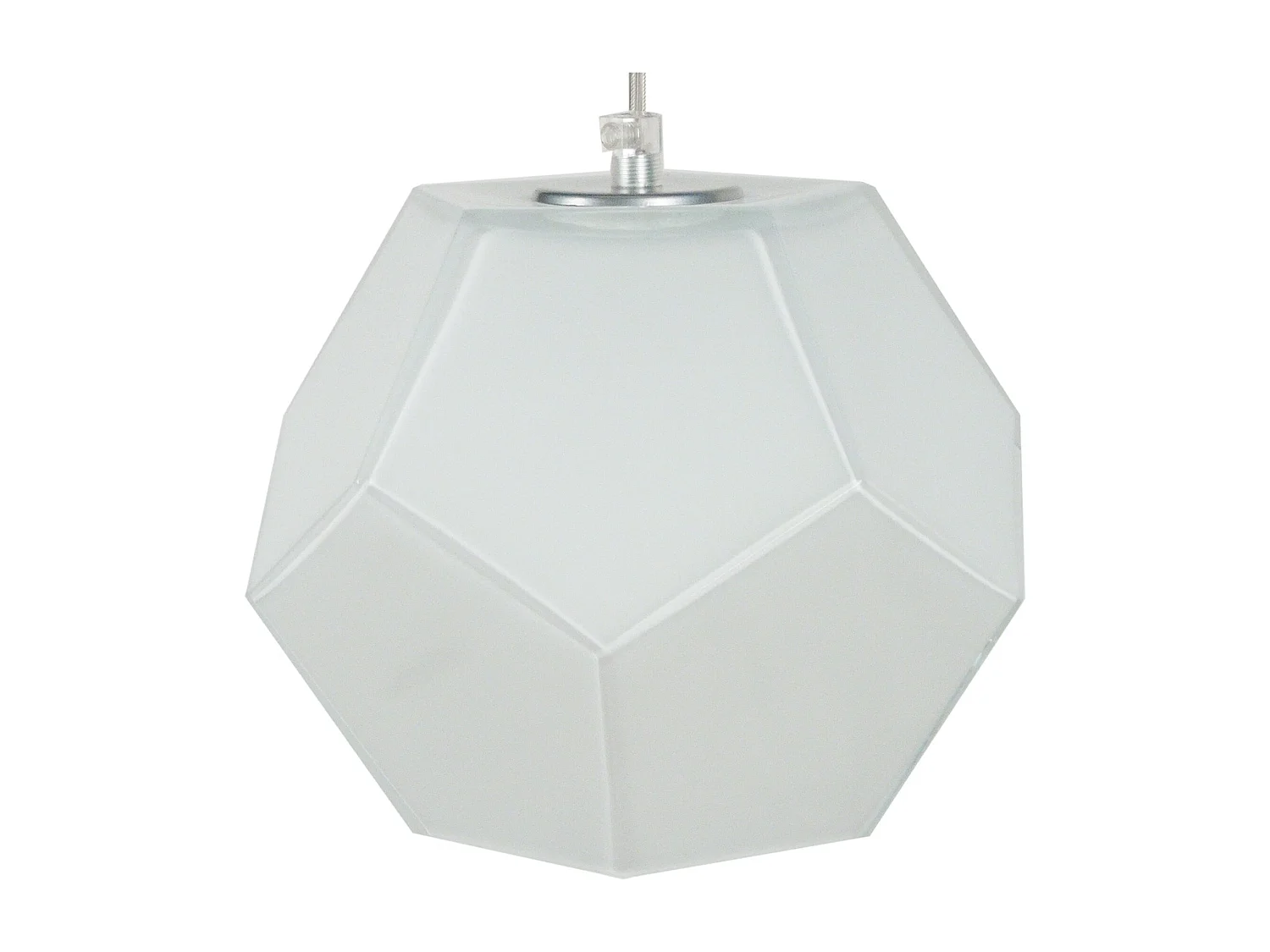 Suspensión  TOSEL ,vidrio,Blanco, A 77xD19x P 19cm