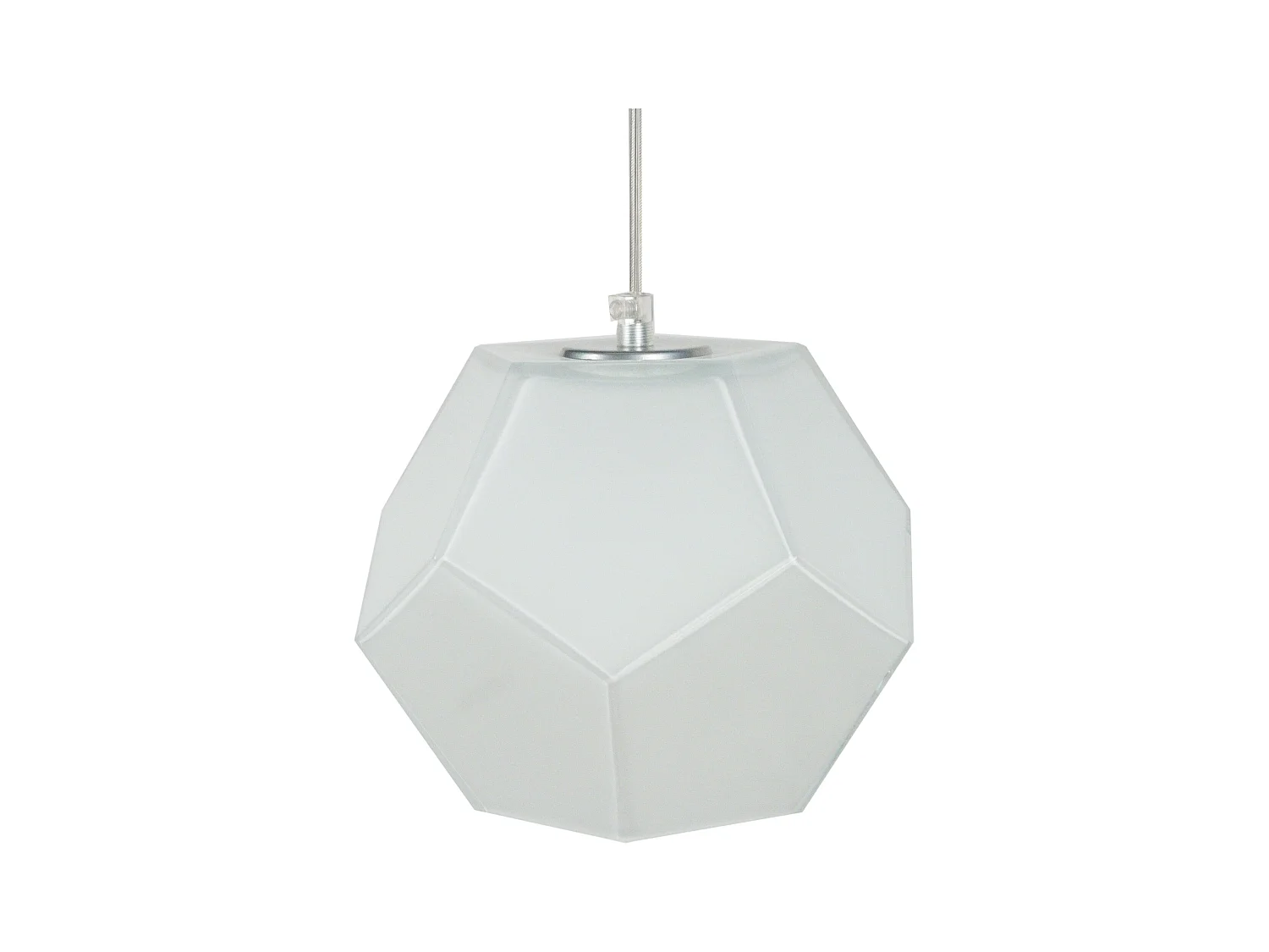 Suspension TOSEL ,verre,Blanc , H 77xD19x P 19cm