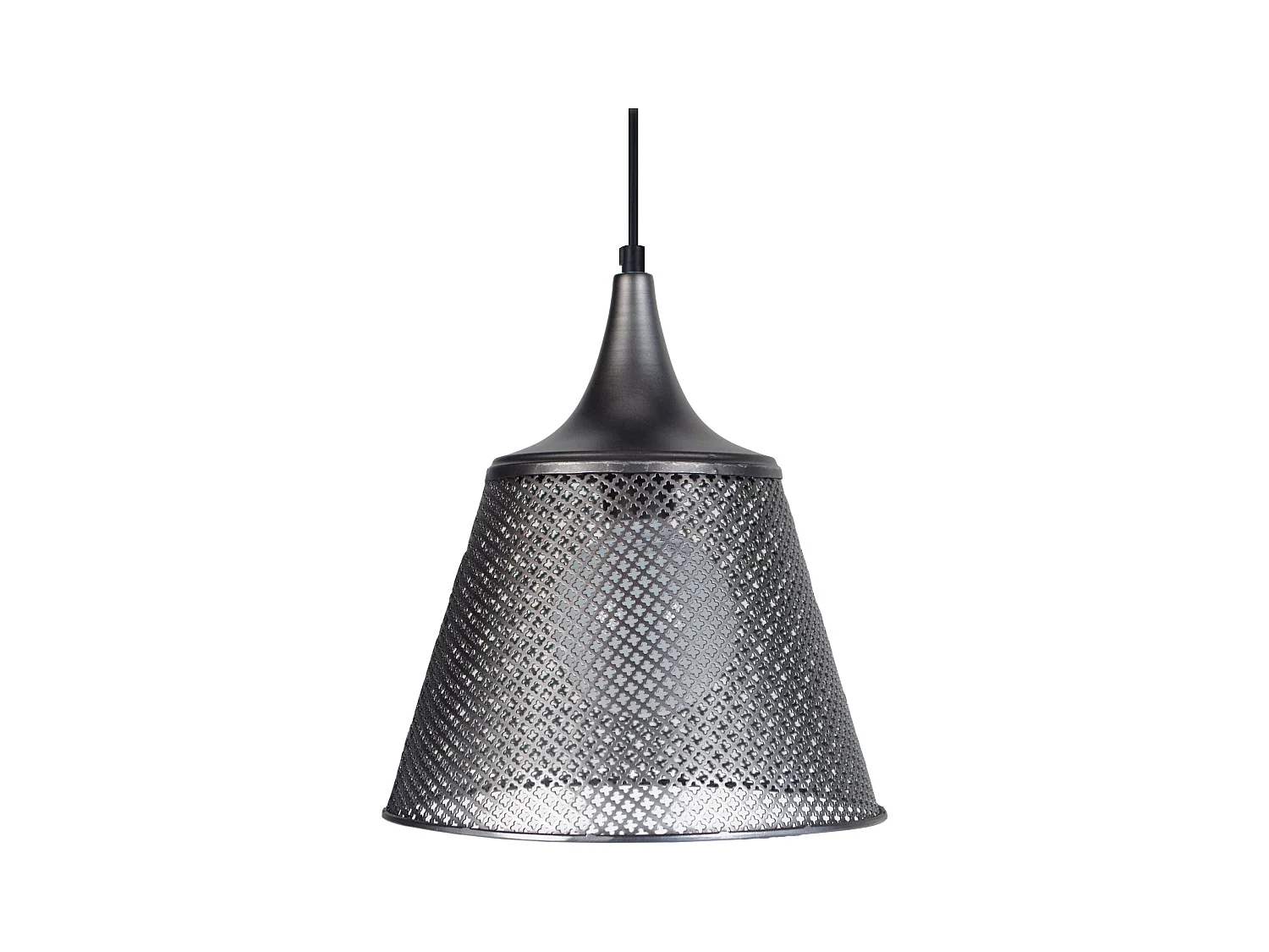 Suspension TOSEL ,métal,anthracite,H90xD 25x P 25cm