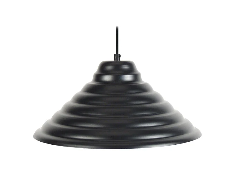 Suspension, conique métal  noir 77 cm.