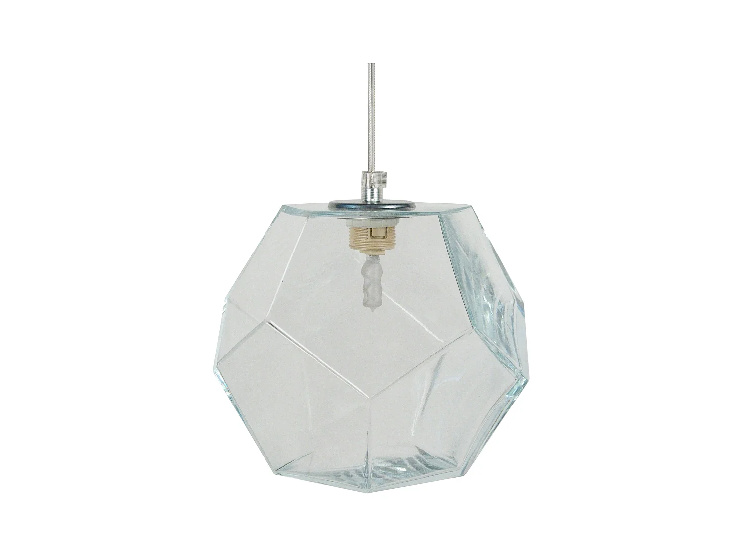 Suspension TOSEL ,verre,Aluminio,H 77x D19xP19cm