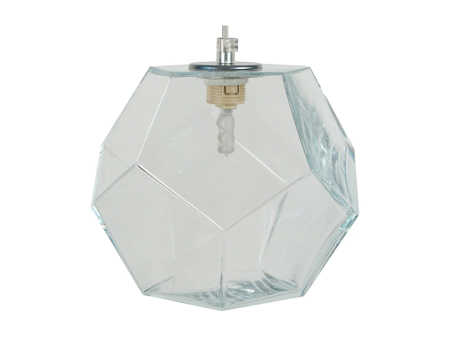 Suspensión  TOSEL ,vidrio,Aluminio,A 77x D19xP19cm