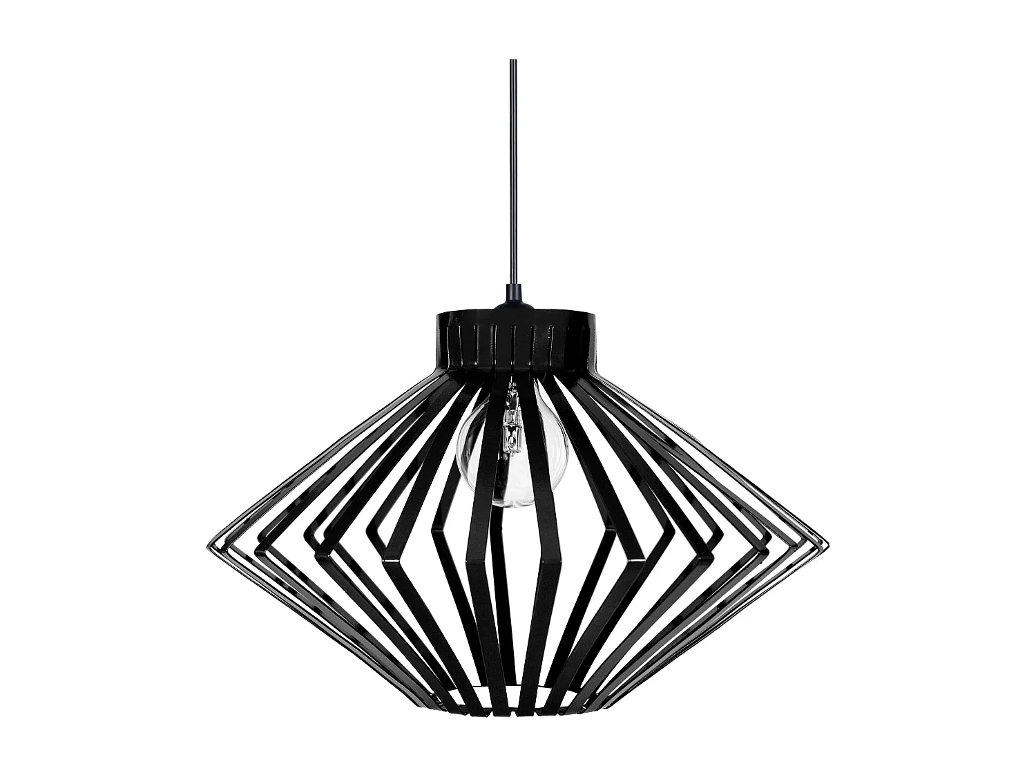 Suspensión  TOSEL ,metal,Negro ,A 90x D37xP37cm