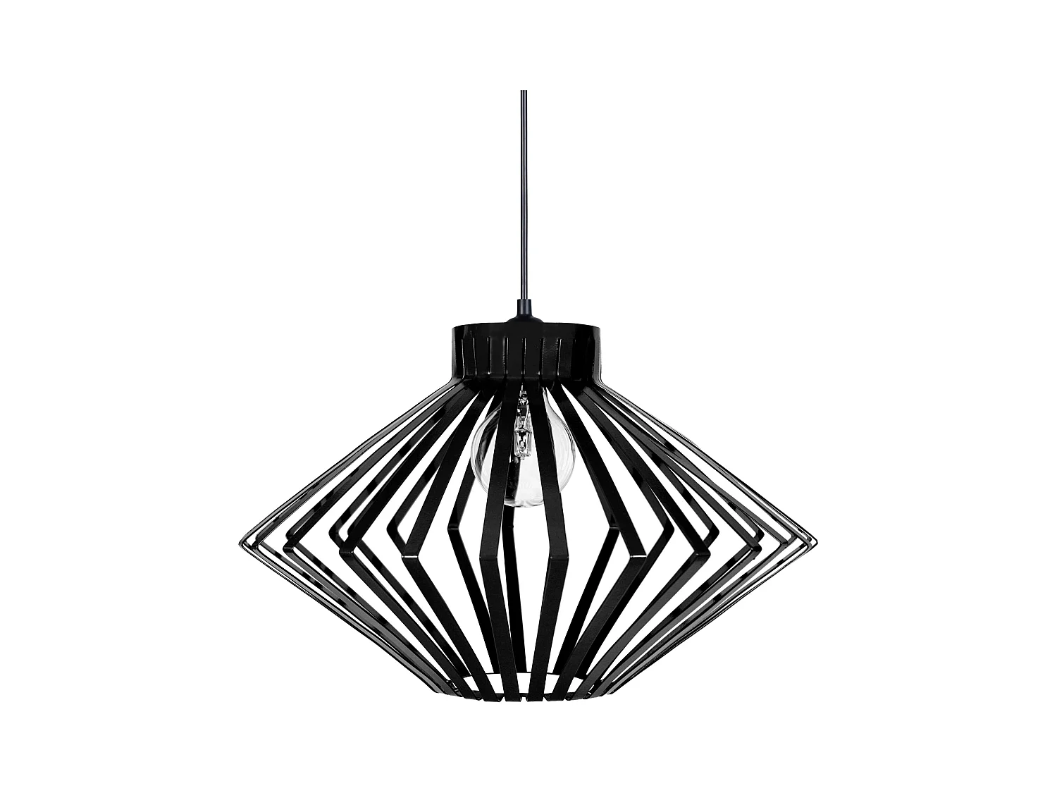 Suspension TOSEL ,métal,Noir ,H 90x D37xP37cm
