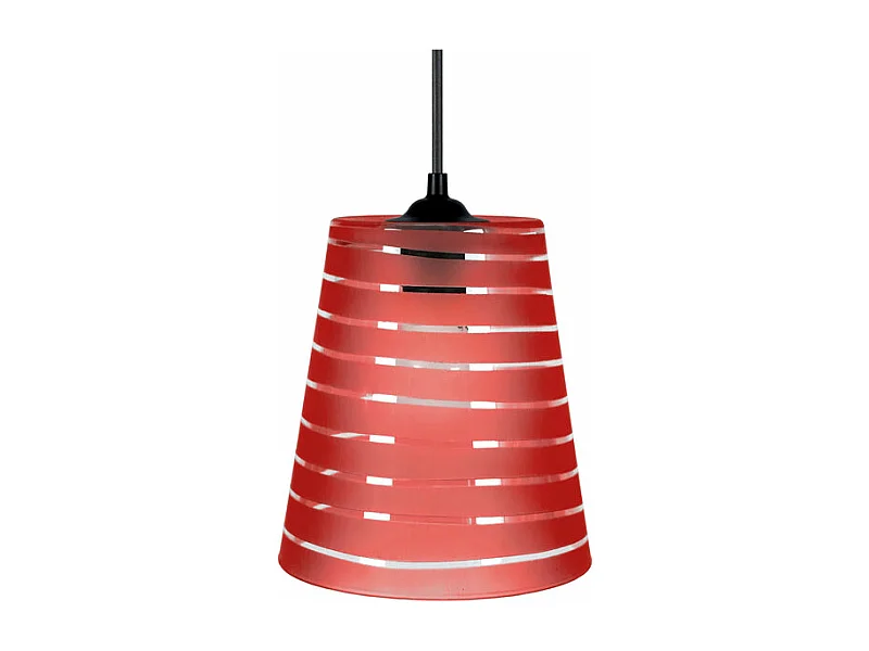 Suspensão TOSEL  TEMPERE vidro cúpula cetim D28,5 x  H84  cm