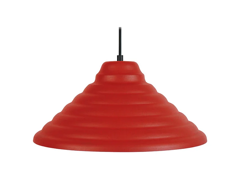 Suspension TOSEL ,métal,Rouge ,H77xD 35x P 35cm