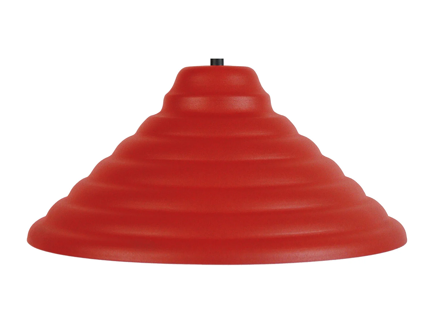 Suspension TOSEL ,métal,Rouge ,H77xD 35x P 35cm